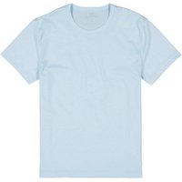 CALIDA Herren T-Shirt blau Baumwolle unifarben von CALIDA