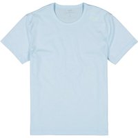 CALIDA Herren T-Shirt blau Baumwolle unifarben von CALIDA