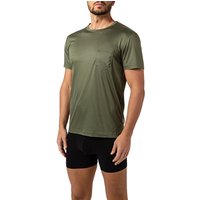 CALIDA Herren T-Shirt grün Jersey unifarben von CALIDA