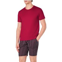 CALIDA Herren T-Shirt rot Jersey-Baumwolle unifarben von CALIDA