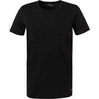 CALIDA Herren T-Shirt schwarz Baumwolle unifarben von CALIDA