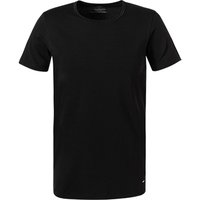 CALIDA Herren T-Shirt schwarz Baumwolle unifarben von CALIDA