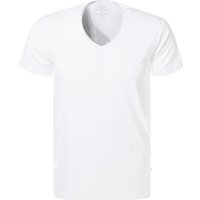 CALIDA Herren T-Shirt weiß Viskose/Modal unifarben von CALIDA