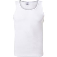 CALIDA Herren Tanktop weiß Reine Baumwolle unifarben von CALIDA