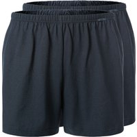 CALIDA Herren Boxershorts blau Reine Baumwolle unifarben von CALIDA