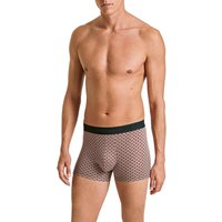 CALIDA Herren Trunk braun Baumwoll-Stretch gemustert von CALIDA