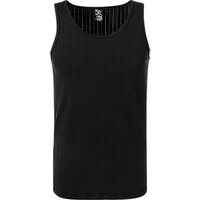 CALIDA Herren Tanktop schwarz Baumwolle unifarben von CALIDA