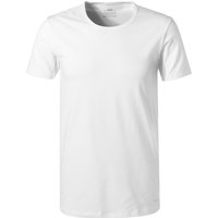 CALIDA Herren T-Shirt weiß Baumwolle & Mix unifarben von CALIDA