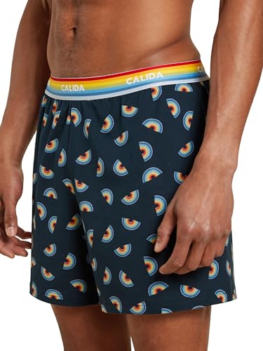 Calida Herren is Love Boxershorts, Blue Night, 56 von CALIDA