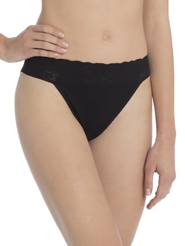 CALIDA Iconics Tangaslip Damen, aus 100% Baumwolle, Spitze am Beinausschnitt CALIDA Iconics Tangaslip Damen, aus 100% Baumwolle, Spitze am Beinausschnitt von CALIDA
