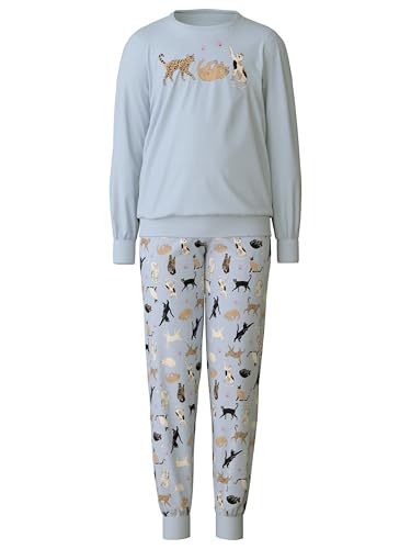 CALIDA Kids Mädchen Bündchen-Pyjama Kinder, aus 100% Bio-Baumwolle, mit weichen Rippbündchen an den Abschlüssen von CALIDA