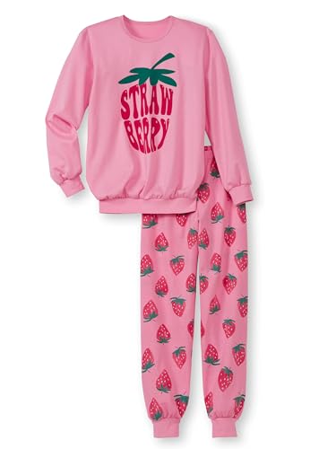 CALIDA Kids Strawberry Mädchen Bündchen-Pyjama Mädchen von CALIDA