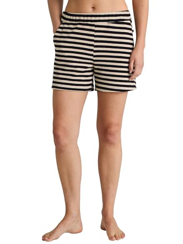 CALIDA Lounge Stripe Shorts Damen, Frottee-Struktur, natürlich atmungsaktiv, seitliche Eingrifftaschen, elastischer Hosenbund CALIDA Lounge Stripe Shorts Damen, Frottee-Struktur, natürlich atmungsaktiv, seitliche Eingrifftaschen, elastischer Hosenbund von CALIDA