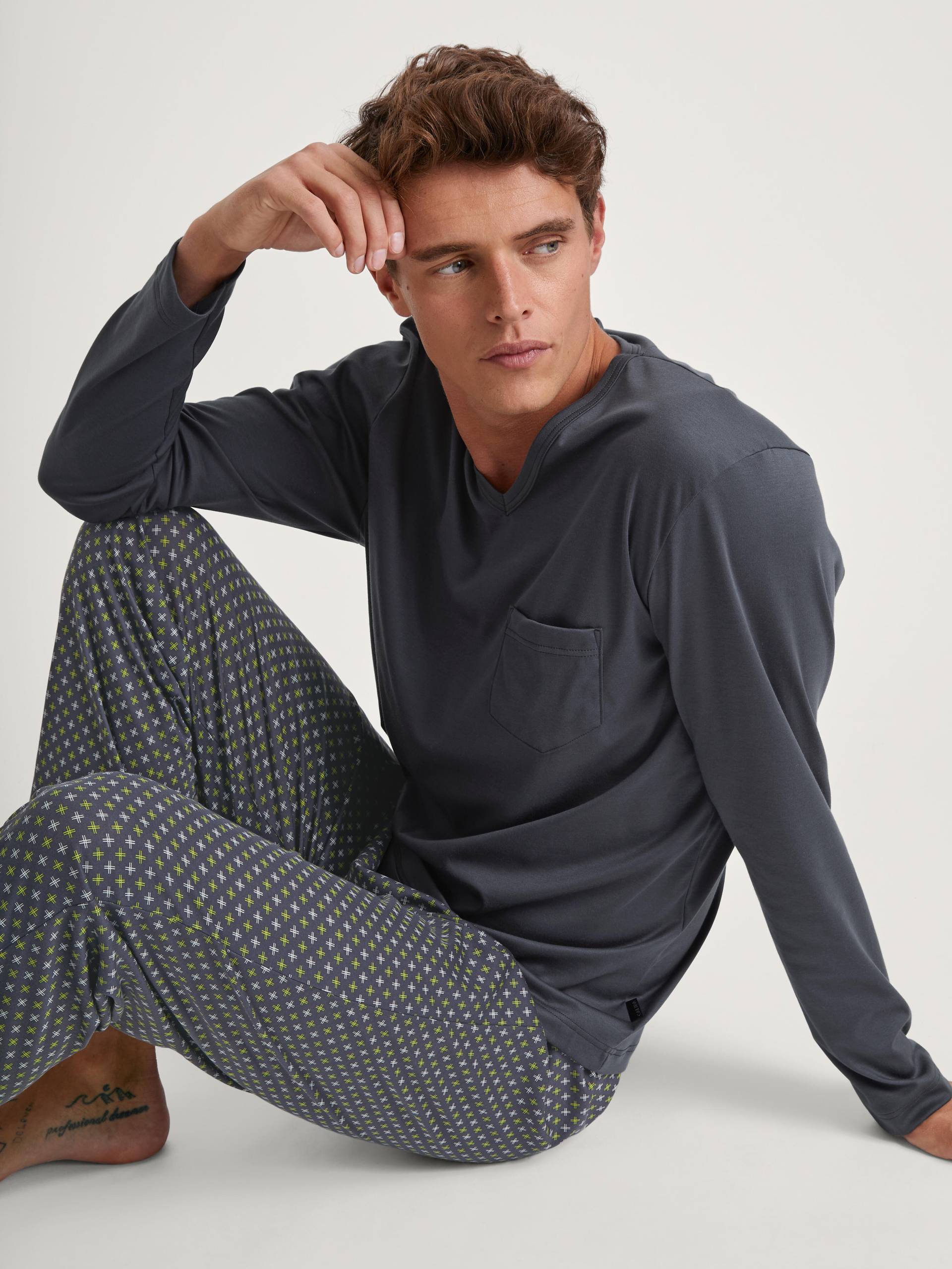 CALIDA - MEN Pyjamas anthrazit - Gr. - S von CALIDA