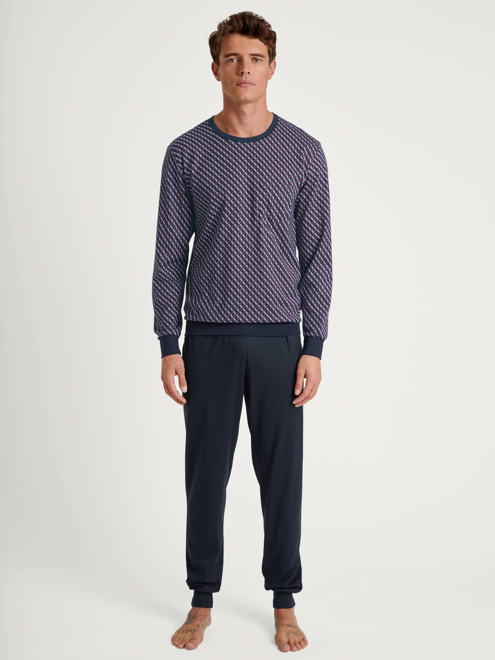 CALIDA - MEN Pyjamas with cuff mars red von CALIDA