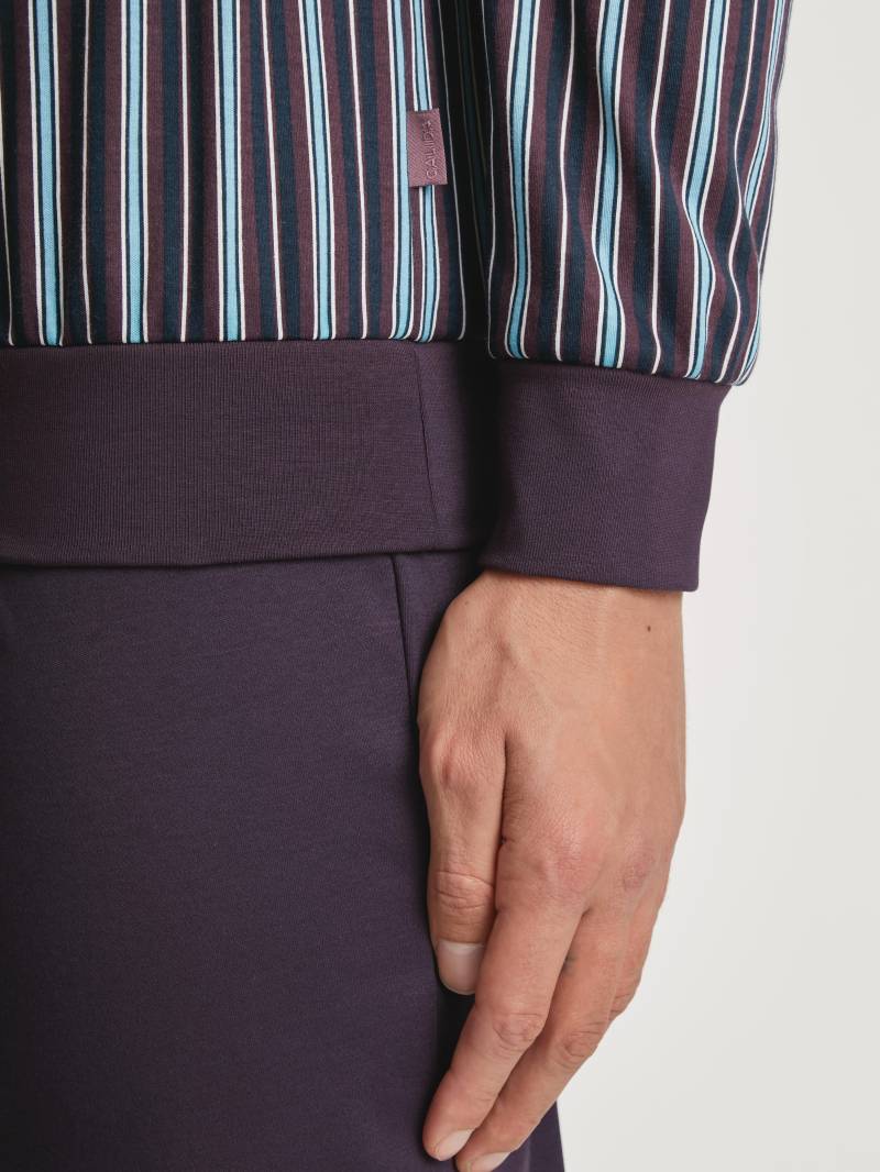 CALIDA - MEN Pyjamas with cuff plum - Gr. - XXL von CALIDA