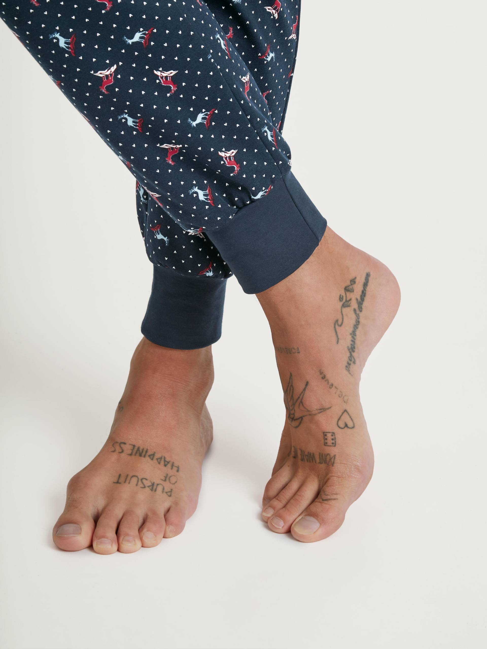 CALIDA - MEN Pyjamas with cuff rio red - Gr. - XL von CALIDA