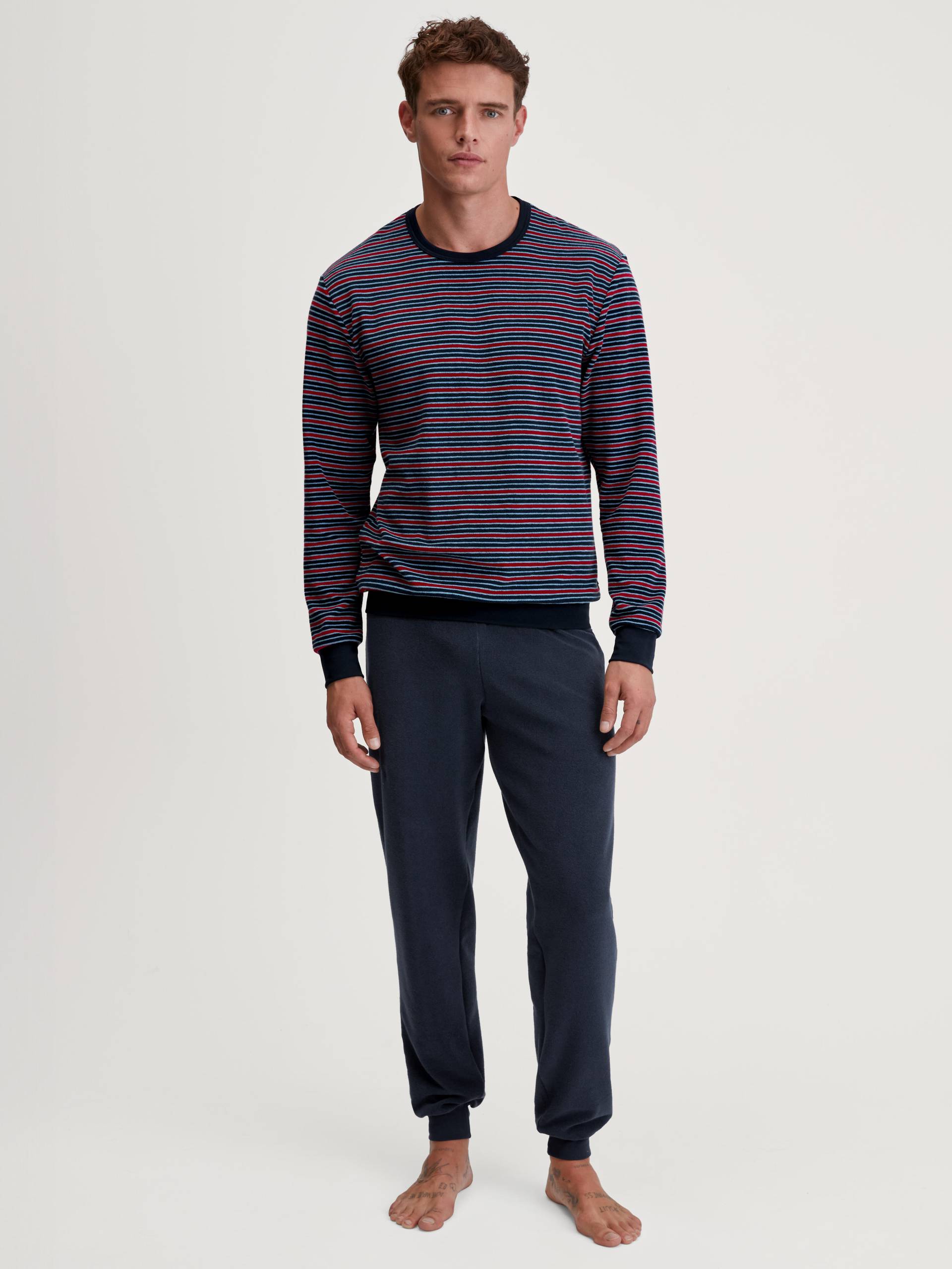 CALIDA - MEN Pyjamas with cuff rio red - Gr. - XL von CALIDA