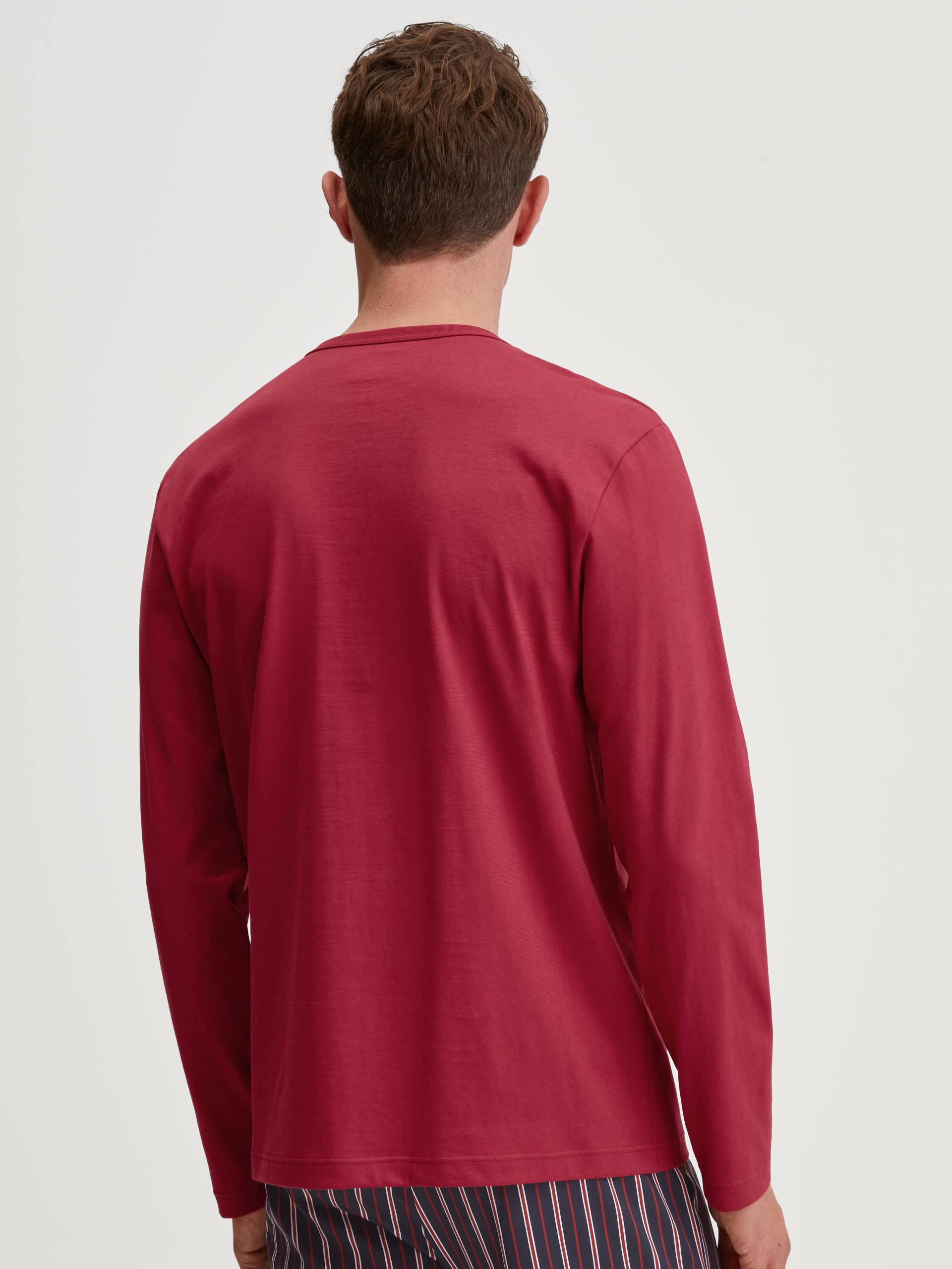 CALIDA - MEN Shirt long-sleeve rio red - Gr. - S von CALIDA