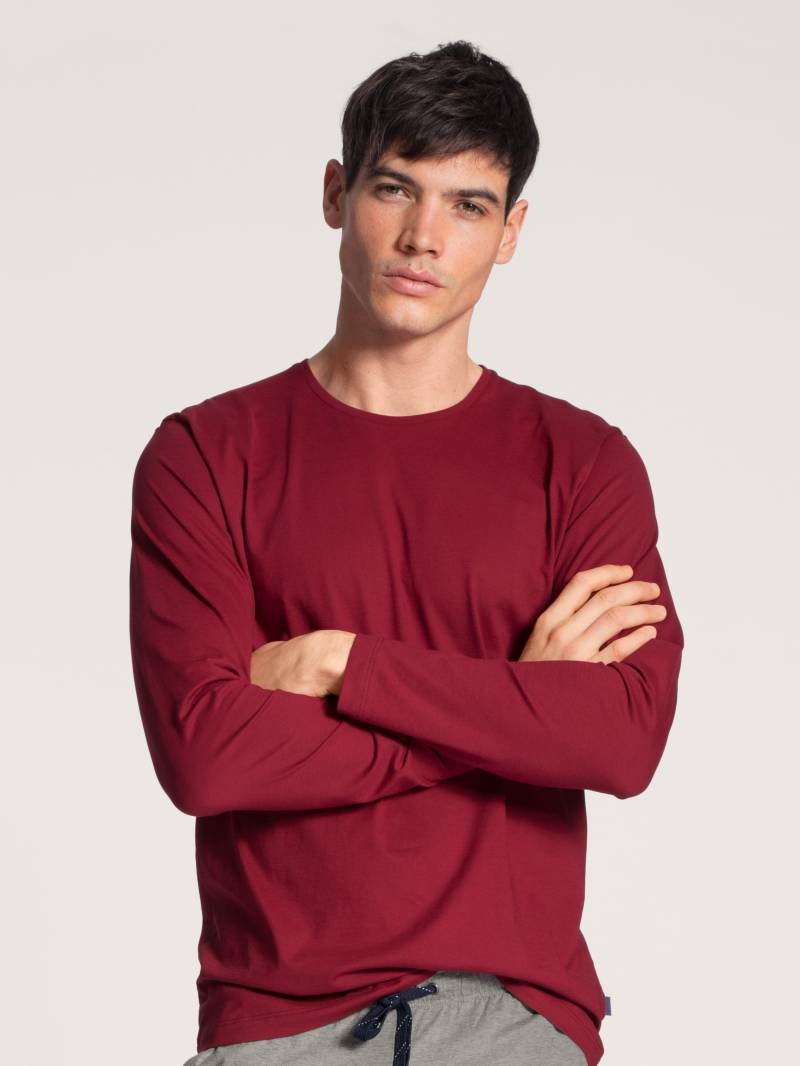 CALIDA - MEN Shirt long-sleeve rumba red - Gr. - L von CALIDA