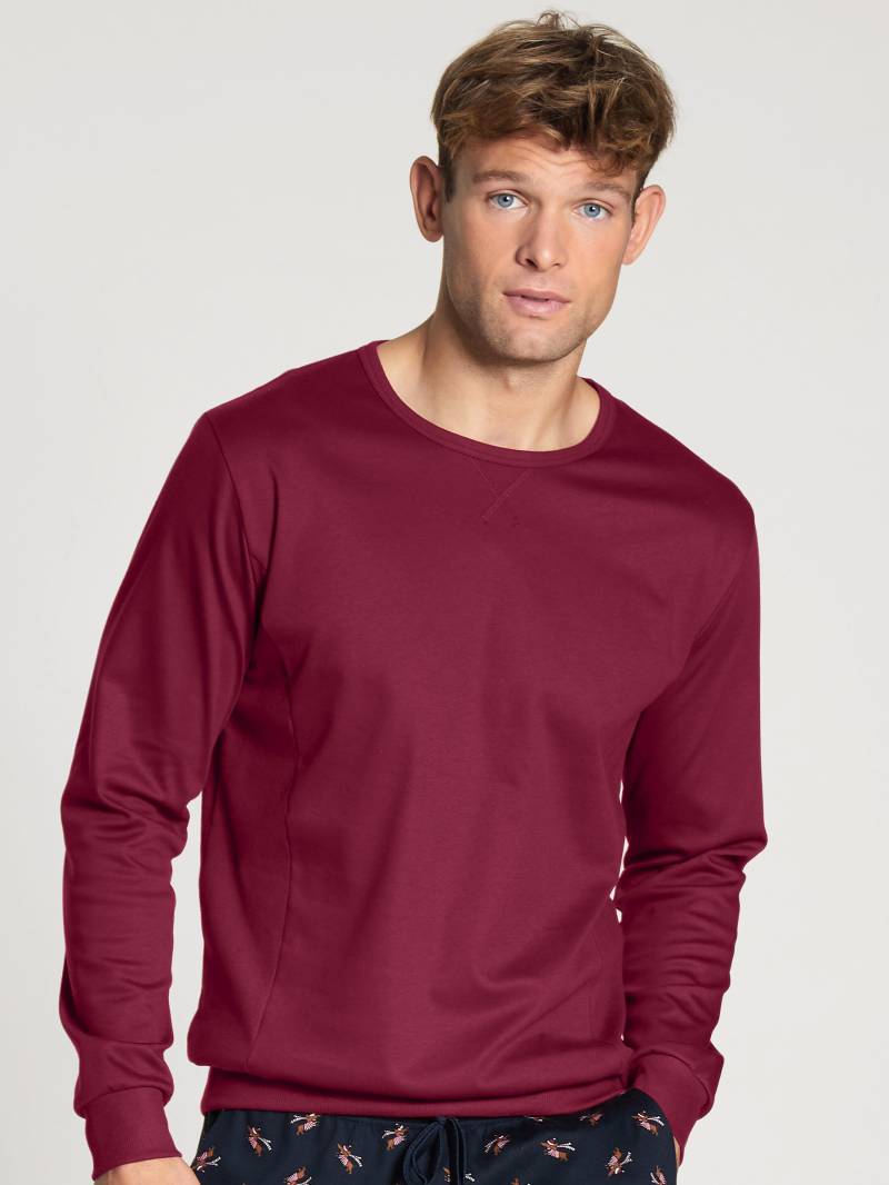 CALIDA - MEN Shirt long-sleeve rumba red - Gr. - M von CALIDA