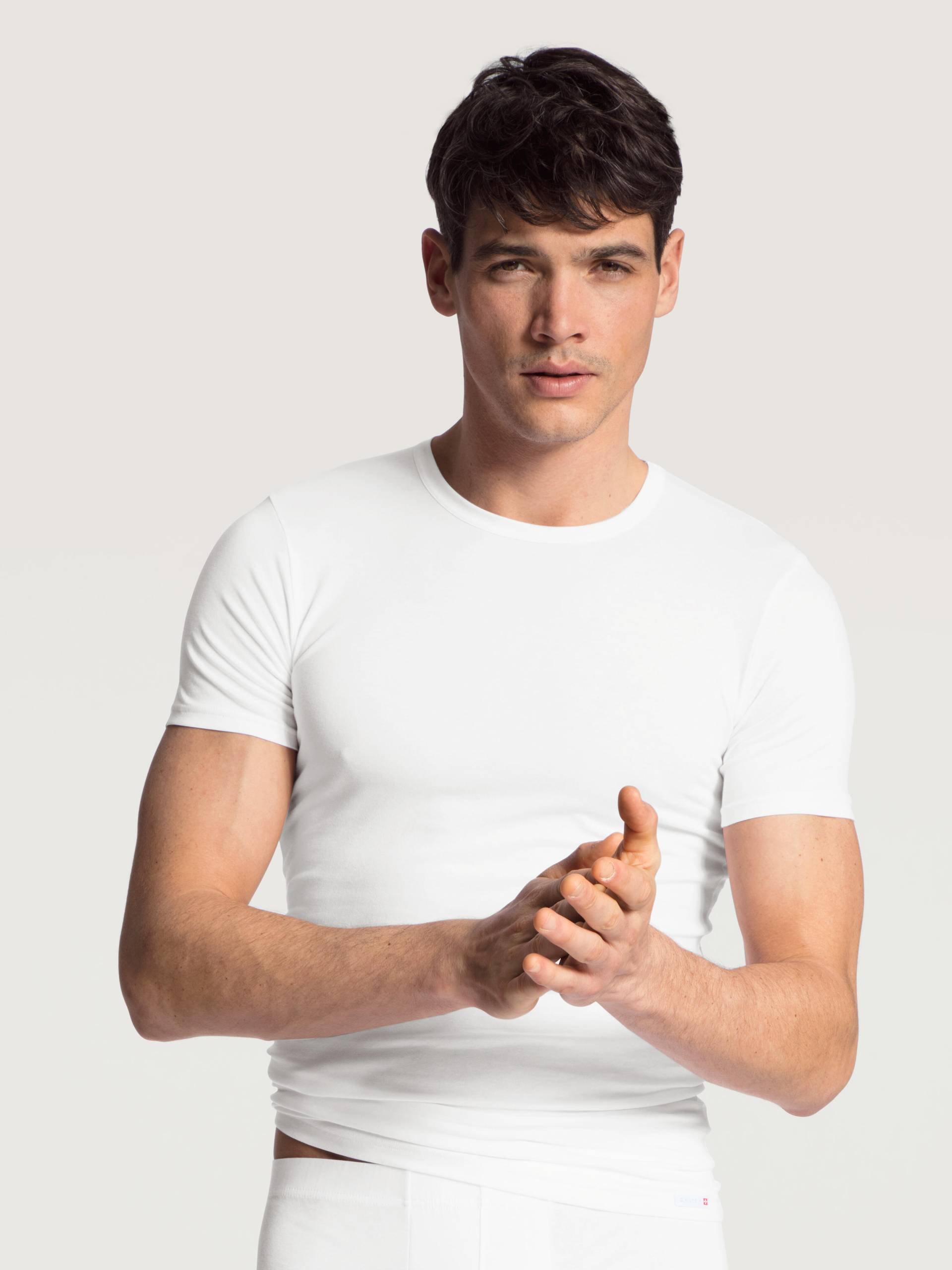 CALIDA - MEN T-shirt white - Gr. - M von CALIDA
