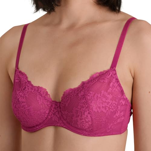 CALIDA Modal Sense Bügel-BH Damen, verstellbare Träger, mit floraler Spitze, geformte Cups von CALIDA