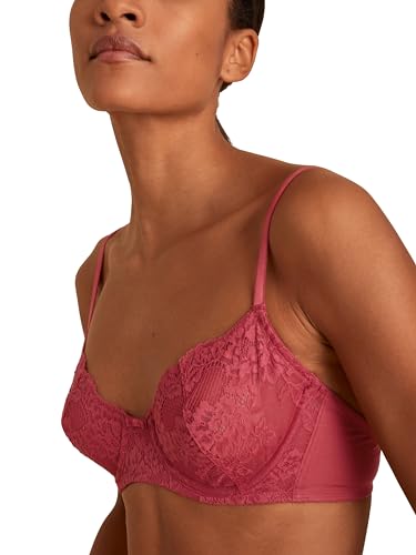 CALIDA Modal Sense Bügel-BH Damen, verstellbare Träger, mit floraler Spitze, geformte Cups von CALIDA