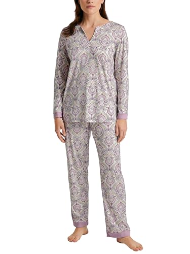 CALIDA Orient Dreams Pyjama, lang Damen, aus 100% Supima-Baumwolle von CALIDA