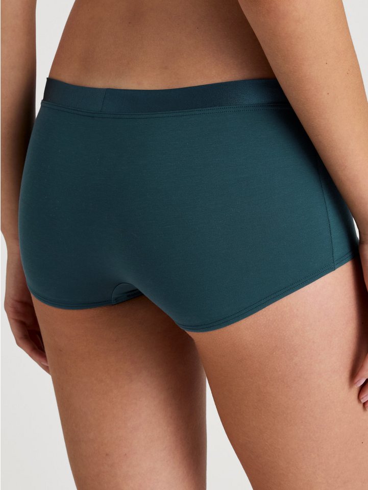 CALIDA Panty Cate mit Satinblenden, Single Jersey-Qualität, elastisch, Low-Cut, elegant von CALIDA