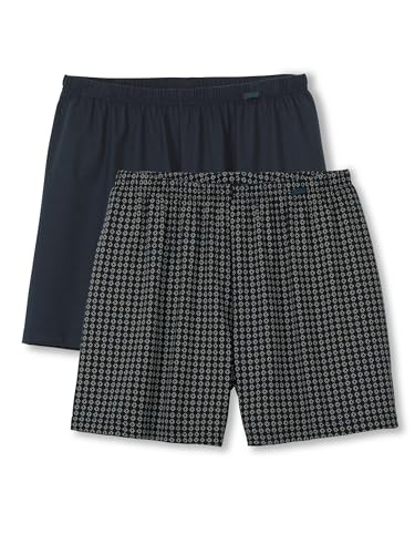 CALIDA Prints Benefit Boxershorts Herren, im Doppelpack, mit überzogenem Bund von CALIDA