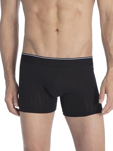 CALIDA Pure & Style Boxershorts Herren, mit maskulinem Nadelzug, mit stoffüberzogenem Gummibund, atmungsaktiv, schnelltrocknend & geruchshemmend von CALIDA