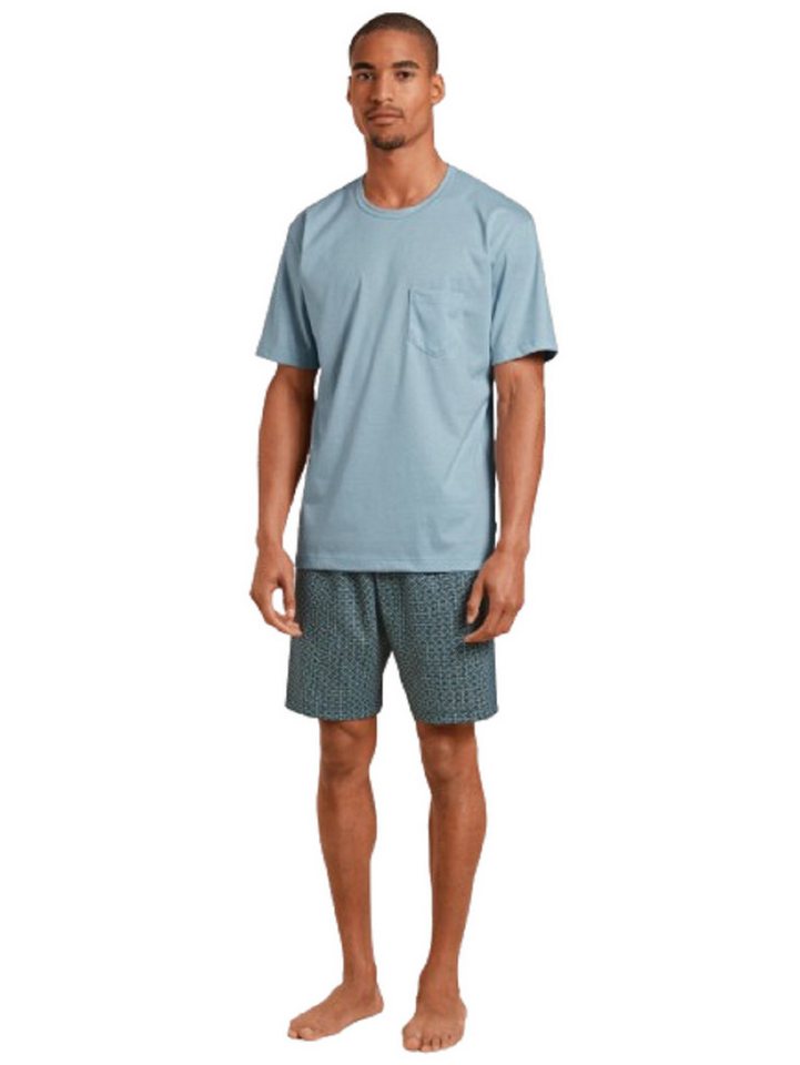 CALIDA Pyjama Calida Herren Kurzpyjama 44084 tempest blue (1 Stück, 1 tlg., 1 Stück) von CALIDA