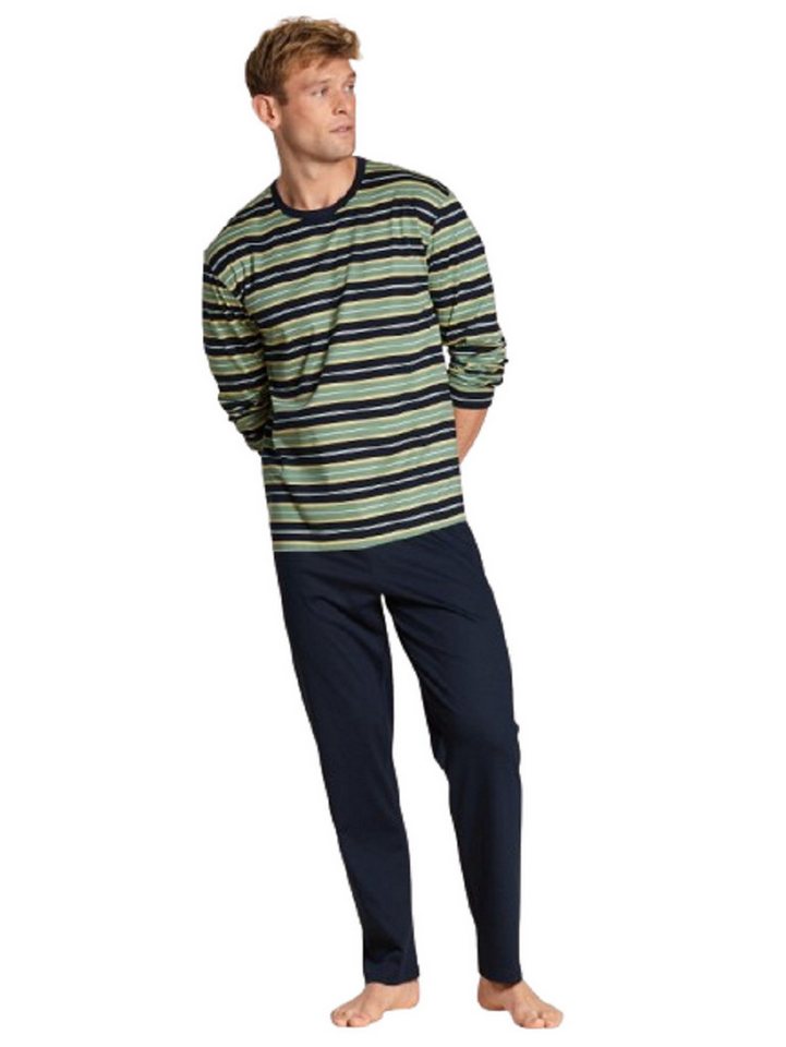 CALIDA Pyjama Calida Herren Pyjama 43284 grün (1 Stück, 1 tlg., 1 Stück) von CALIDA