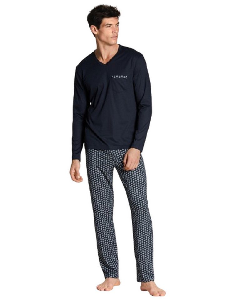 CALIDA Pyjama Calida Herren Pyjama 46467 blau (1 Stück, 1 tlg., 1 Stück) von CALIDA