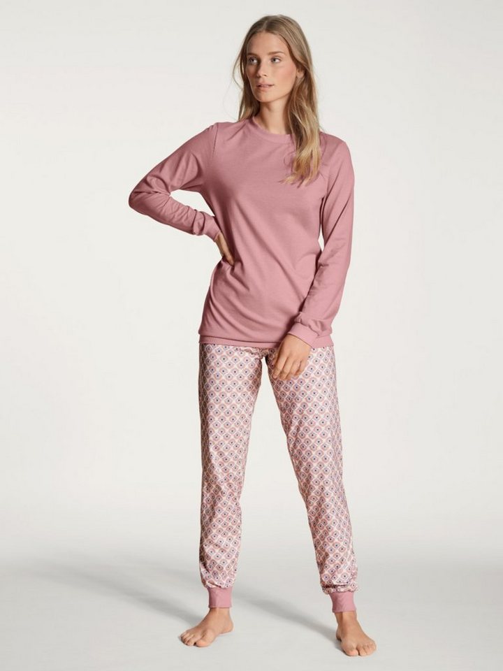 CALIDA Pyjama DAMEN Pyjama mit Bündchen von CALIDA
