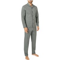 CALIDA Herren Pyjama grün Baumwolle Gemustert von CALIDA