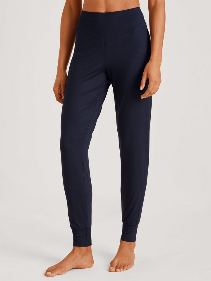 CALIDA Pyjamahose Calida Damen Bündchenhose 29990 dark lapis blue (1 Stück, 1-tlg., 1 Stück) von CALIDA
