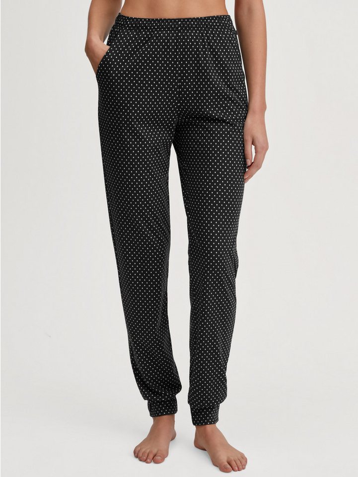 CALIDA Pyjamahose Favourites Journey gepunktet, seitliche Taschen, Single Jersey Qualität, atmungsaktiv von CALIDA