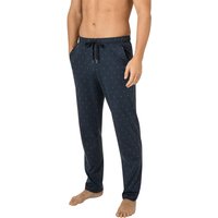 CALIDA Herren Pyjamahose blau Jersey-Baumwolle Gemustert von CALIDA