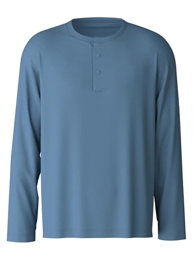 CALIDA RMX Sleep Langarmshirt Herren, temperaturausgleichend und atmungaktiv, superleichte und extrafeine Qualität von CALIDA