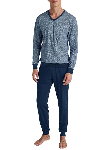 CALIDA Relax Choice Bündchen-Pyjama Herren, 100% Swiss+Cotton-Baumwolle, pflegeleicht von CALIDA