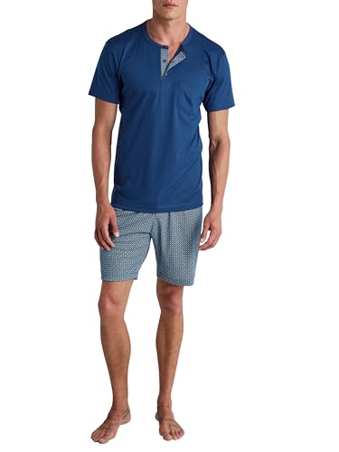 CALIDA Relax Choice Kurz-Pyjama Herren, 100% Swiss+Cotton-Baumwolle, pflegeleicht von CALIDA