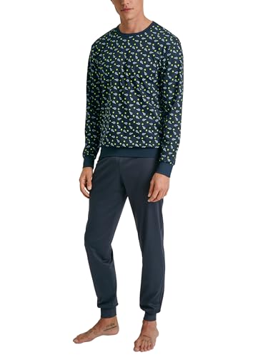 CALIDA Relax Enjoy Bündchen-Pyjama Herren, extraglatte Fein-Interlock-Baumwolle von CALIDA