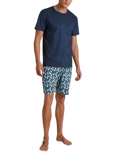 CALIDA Relax Imprint Kurz-Pyjama Herren, aus 100% Baumwolle, pflegeleicht, elastisch und formstabil, in Single Jersey von CALIDA