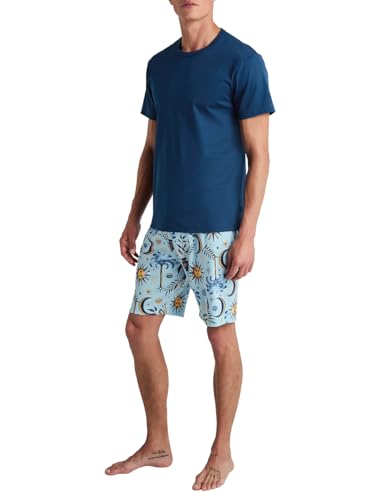 CALIDA Relax Magic Kurz-Pyjama Herren, aus 100% Baumwolle von CALIDA