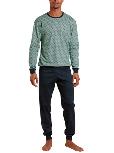 Calida Herren Relax Streamline Pyjamaset, iris Green, 50 von CALIDA