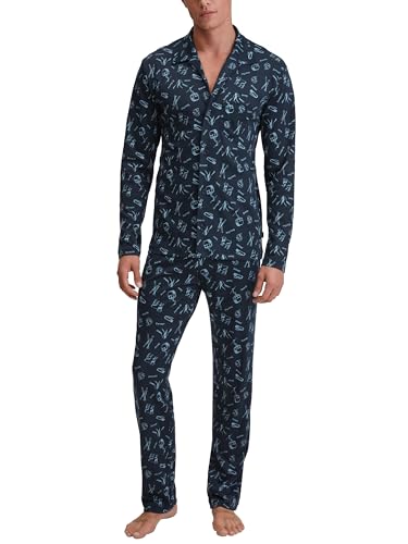 CALIDA Relax Swiss Resort Pyjama, durchgeknöpft Herren, aus 100% Baumwolle von CALIDA