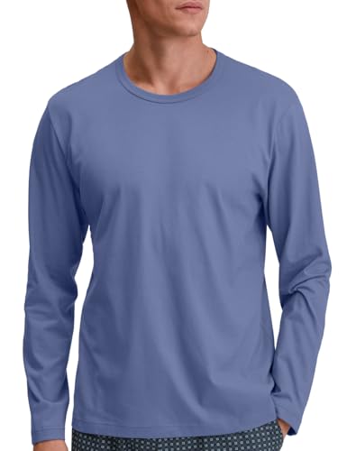 CALIDA RMX Sleep Langarmshirt Herren, Bio-Baumwolle, pflegeleicht, atmungsaktiv, feuchtigkeitsregulierend von CALIDA