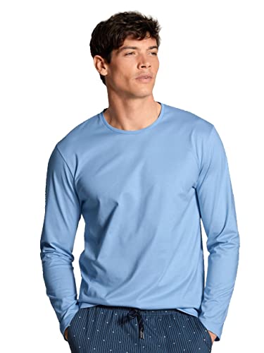 CALIDA Remix Basic Sleep Langarmshirt Herren, aus 100% Baumwolle von CALIDA